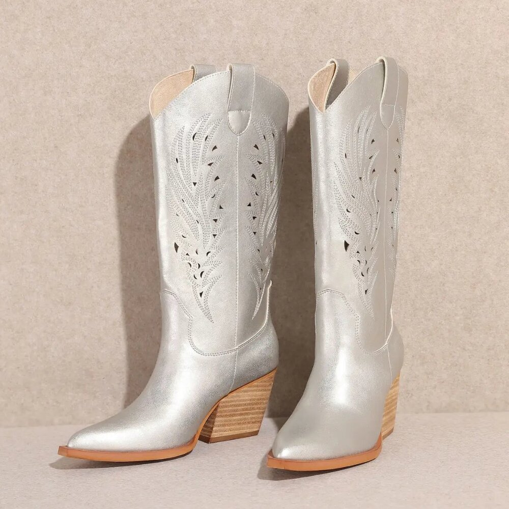 NEW Silver Boots